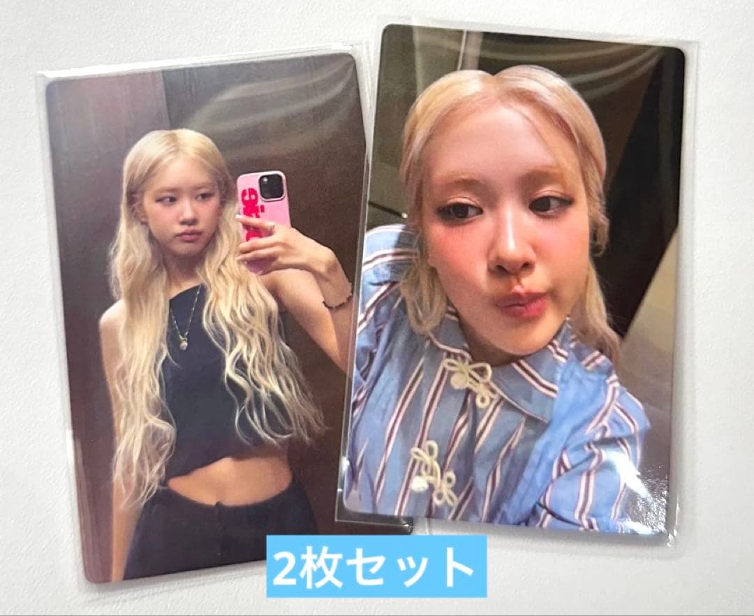 BLACKPINK ロゼ rosie 成都ポップアップ トレカ 2枚セット 2026年最新】rosie popupの人気アイテム - メルカリ