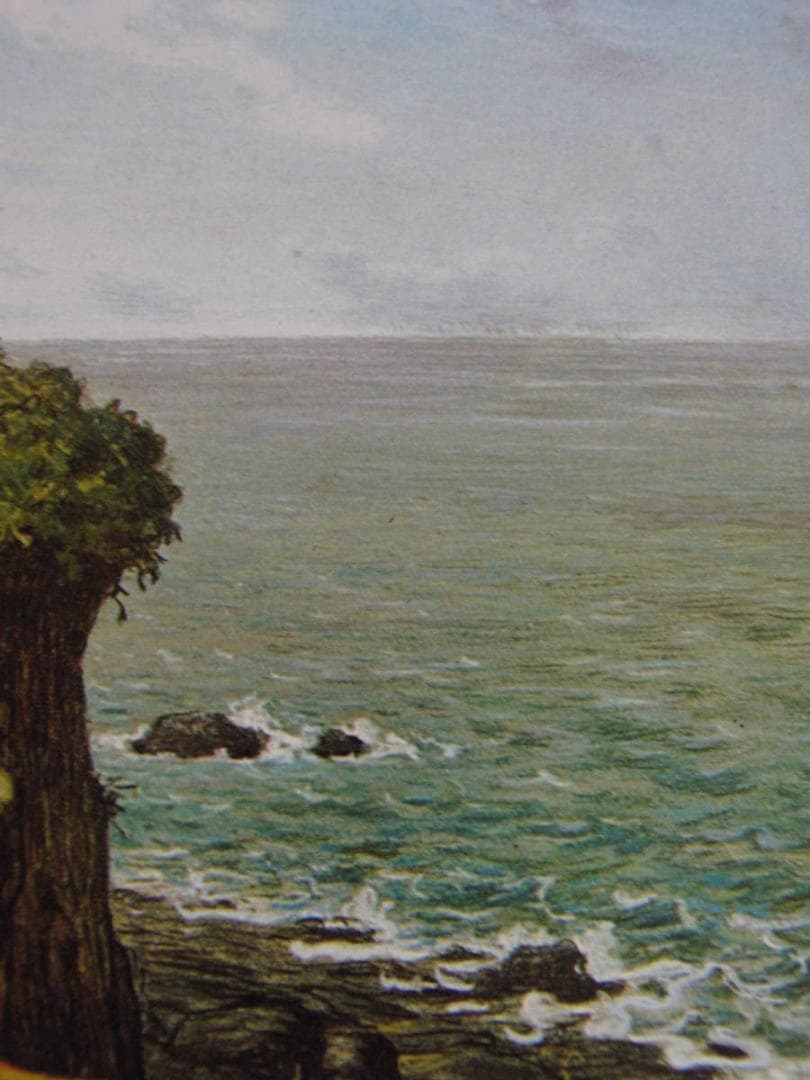 ジャン＝フランソワ・ミレー、【グレヴィルの断崖】、希少な額装用画集