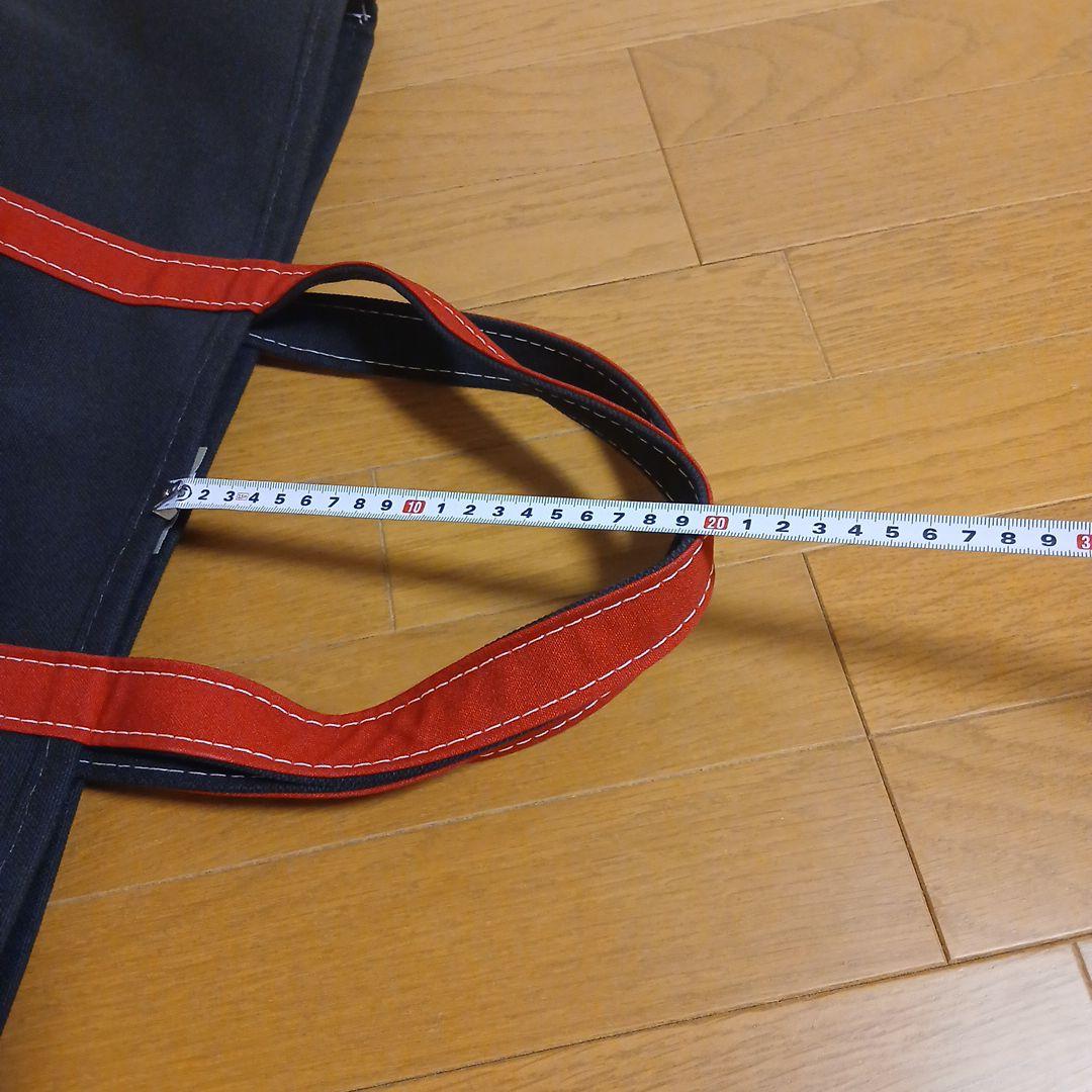 エルエルビーン トートバッグ　L.L.Bean 黒×赤　Made in USA