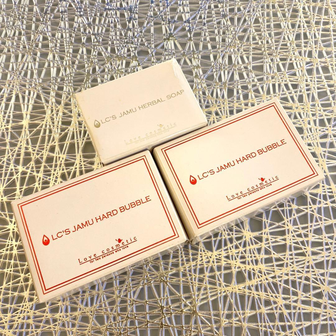 LCラブコスメ ジャムウ ハーバルソープ＆ジャムウ ハードバブル (3点セット)