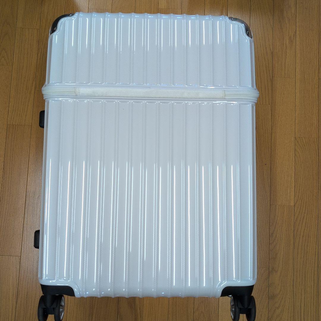 フロントオープンスーツケース（白）
