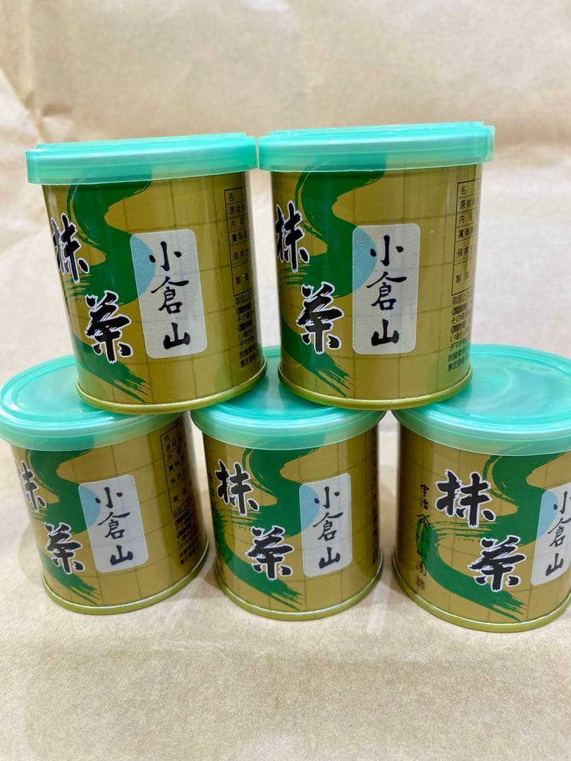 京都宇治　抹茶　山政小山園　小倉山30g 5缶セット