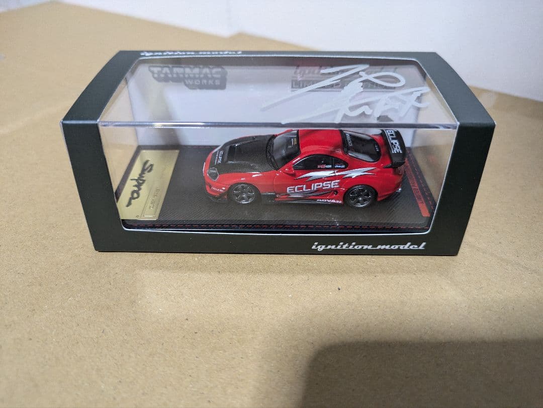 ignition.model 織戸JZA80スープラ 限定 サイン入りミニカー