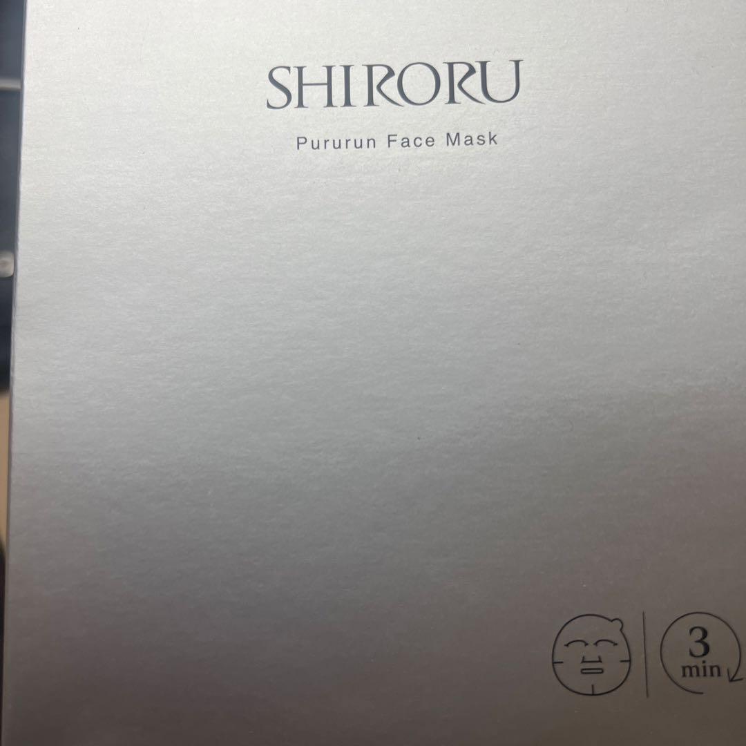 SHIRORU Pururun Face Mask 3分使用 ぷるるんフェイスマスク
