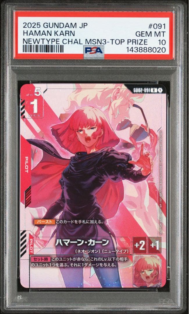 PSA10 ハマーン・カーン　プロモ　ニュータイプチャレンジ