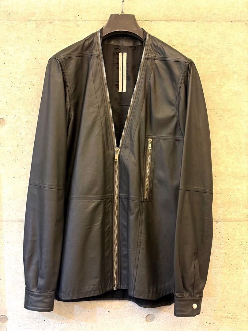 RICK OWENS リックオウエンス ラリーシャツ レザー 46 2021