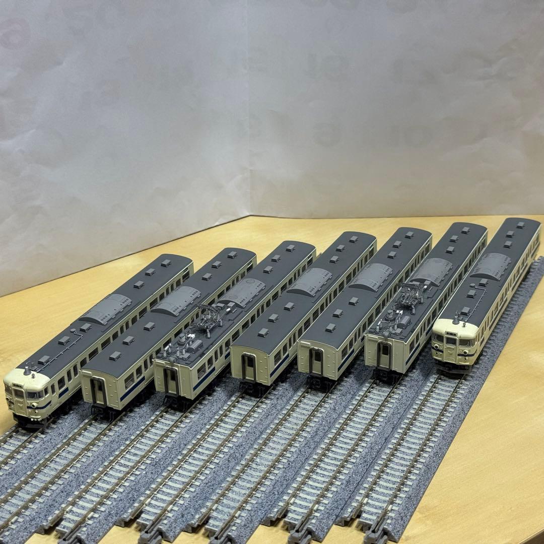 415系 常磐線 7両セット 出品者による加工あり 2M化（動力車2両） 415系 (常磐線・新色) 7両基本セット (基本・7両セット) (鉄道模型