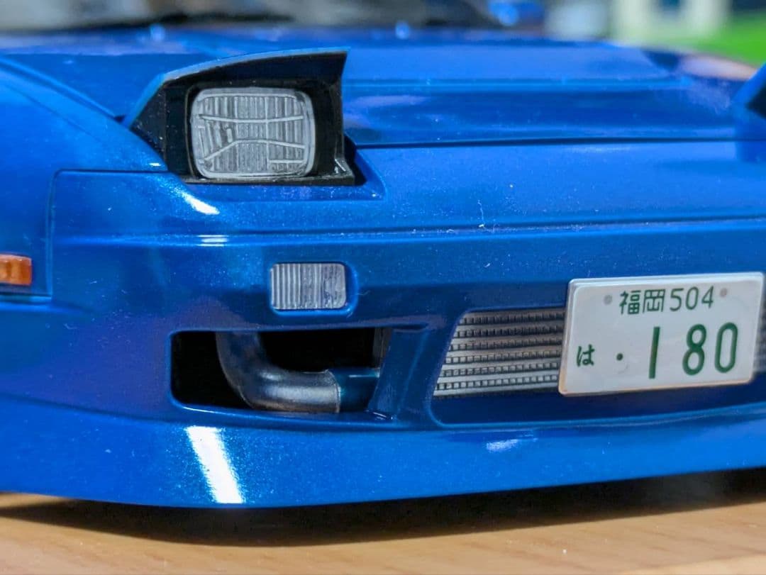 〚塗装完成品〛アオシマ1/24 RPS13 180SX URAS URASフルエアロの180SXが登場予定！｜アオシマ｜プラモデル「ザ