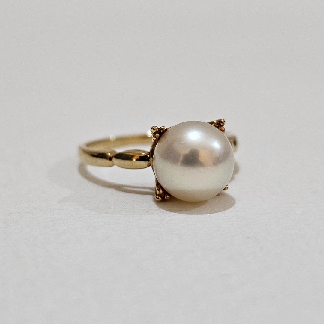 1832 ミキモトパールリングK18YGイエローゴールド11号8.4mm MIKIMOTO（ミキモト） K18YG イエローゴールド パール リング・指輪 PR