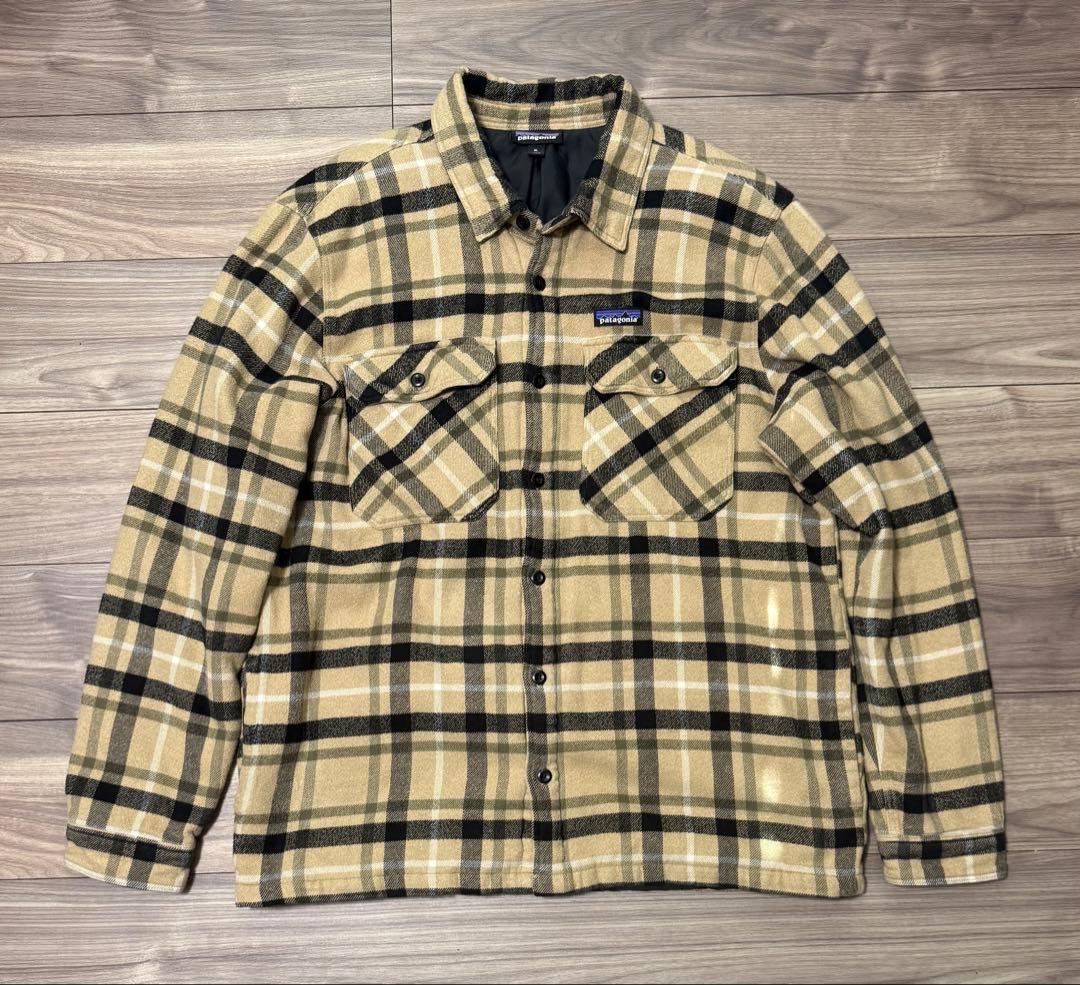 美品　Patagonia ネルシャツ　XL　中綿　キルティング　パタゴニア