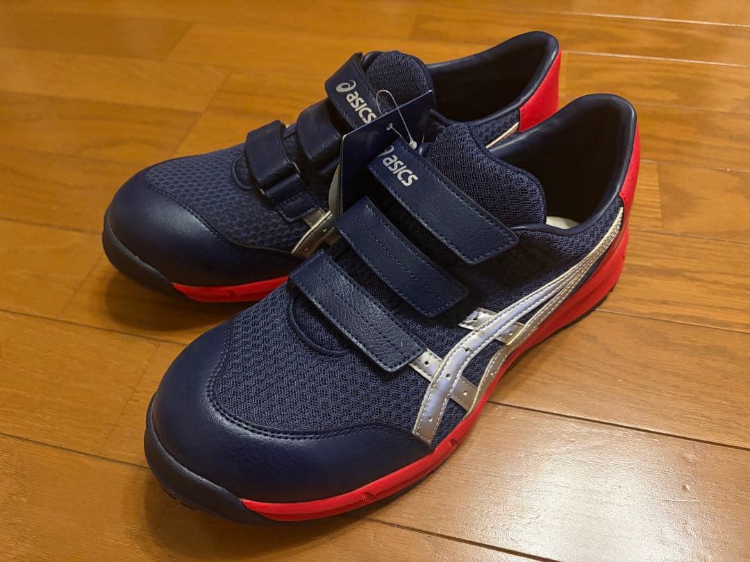 【ASICS】 アシックス 安全靴 ネイビー/レッド