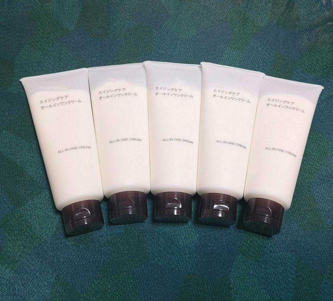 無印良品 エイジングケアオールインワンクリーム 5本セット 神戸阪急】うるおいとハリツヤな肌つくり｜NEWエイジングケア｜ 無印良品