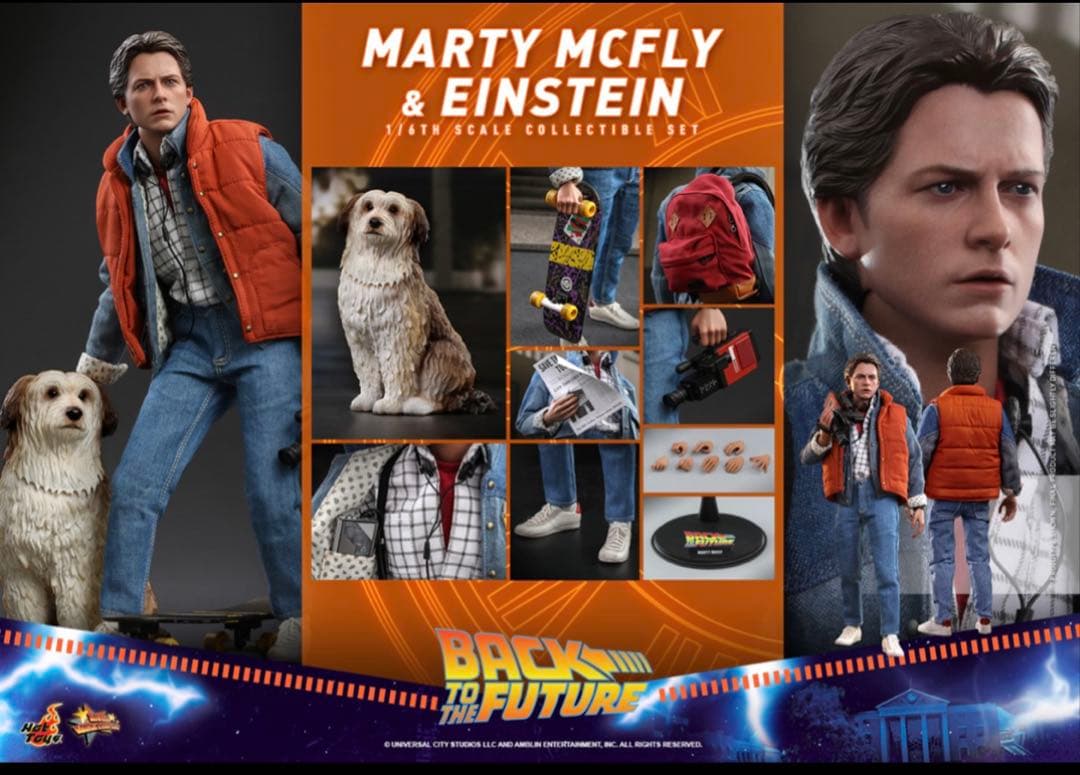 ホットトイズ バックトゥザ・フューチャー マーティ & アインシュタイン ムービー・マスターピース】『バック・トゥ・ザ・フューチャー』1／6