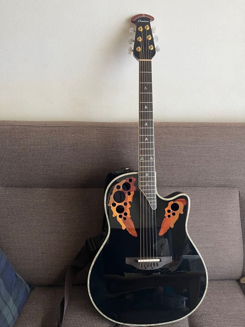 Ovation custom Eliteエレアコギター ブラック