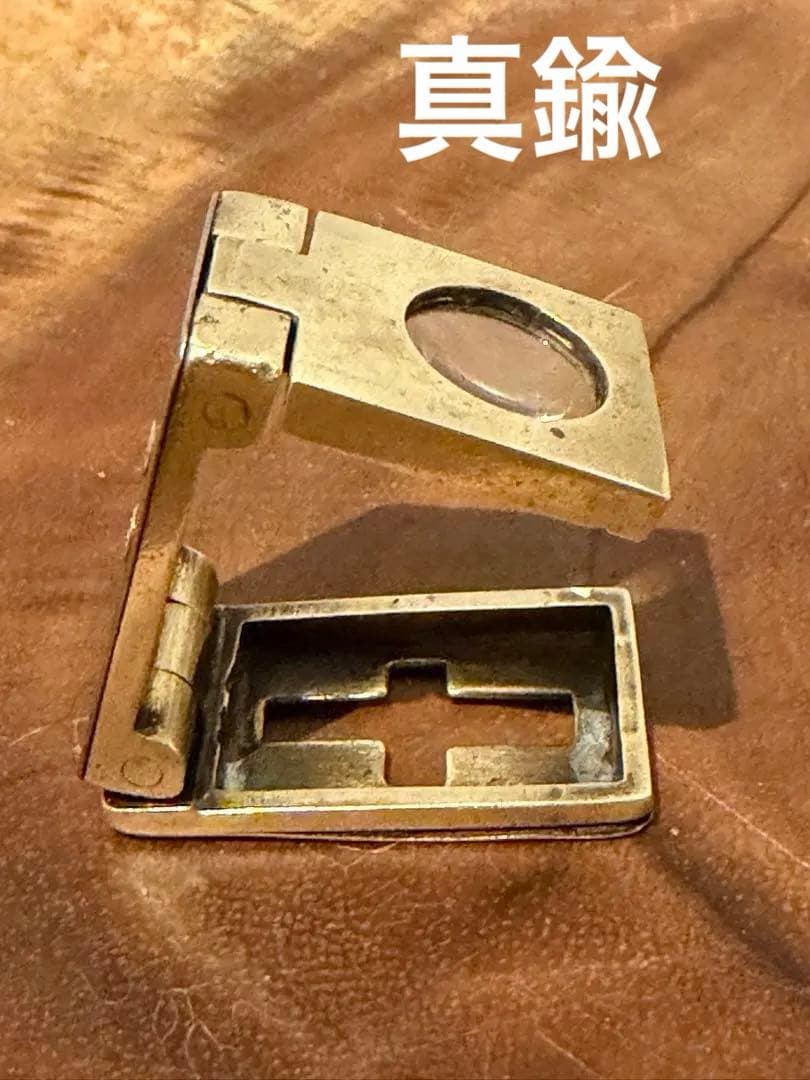 1910年代英国骨董　真鍮　聖書を読むための折り畳み拡大鏡　携帯に便利なルーペ