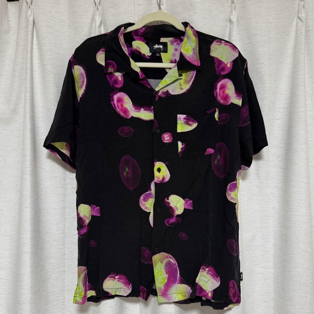 stussy ストゥーシー クラゲプリント オープンカラーシャツ 楽天市場】ステューシー STUSSY シャツ 半袖 メンズ Pool Hall