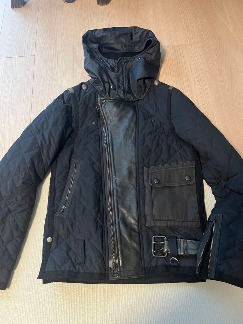 N*v様 ライダースレザー切替　パテットジャケット
