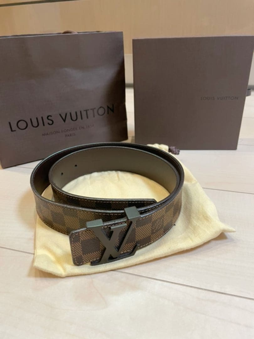 サンチュールLVイニシャルダミエ ルイヴィトン(LOUIS VUITTON)|マイクロダミエサンチュール・LV