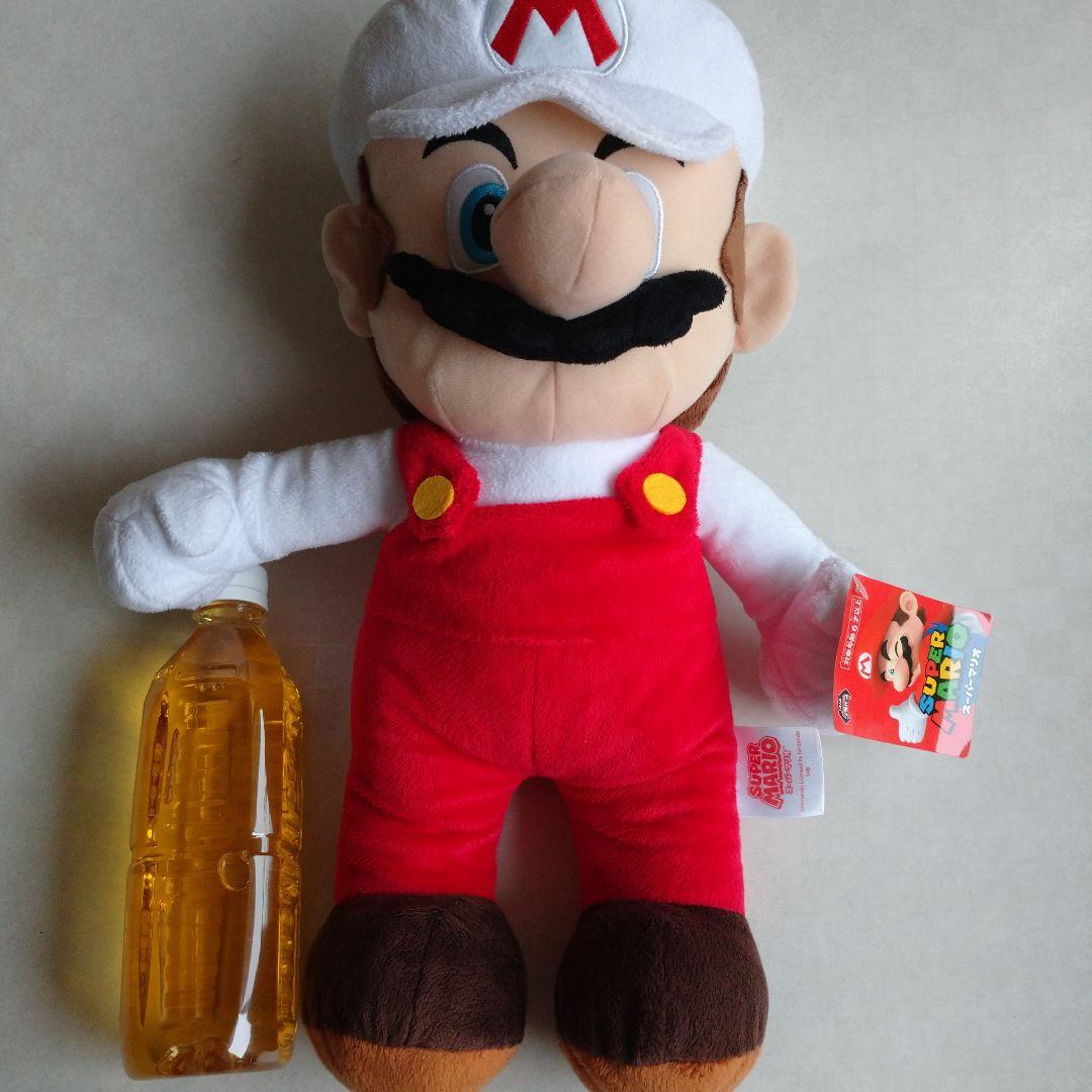 スーパーマリオ 特大サイズ ぬいぐるみ ファイヤーマリオ - メルカリ