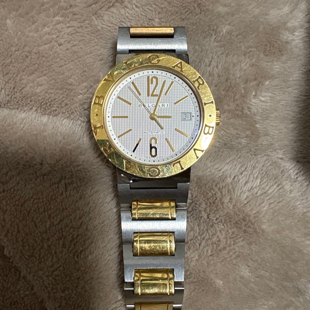BVLGARI BVLGARIゴールド シルバー 腕時計 Yellow gold and steel Bvlgari Bvlgari Watch with Diamonds, Mother