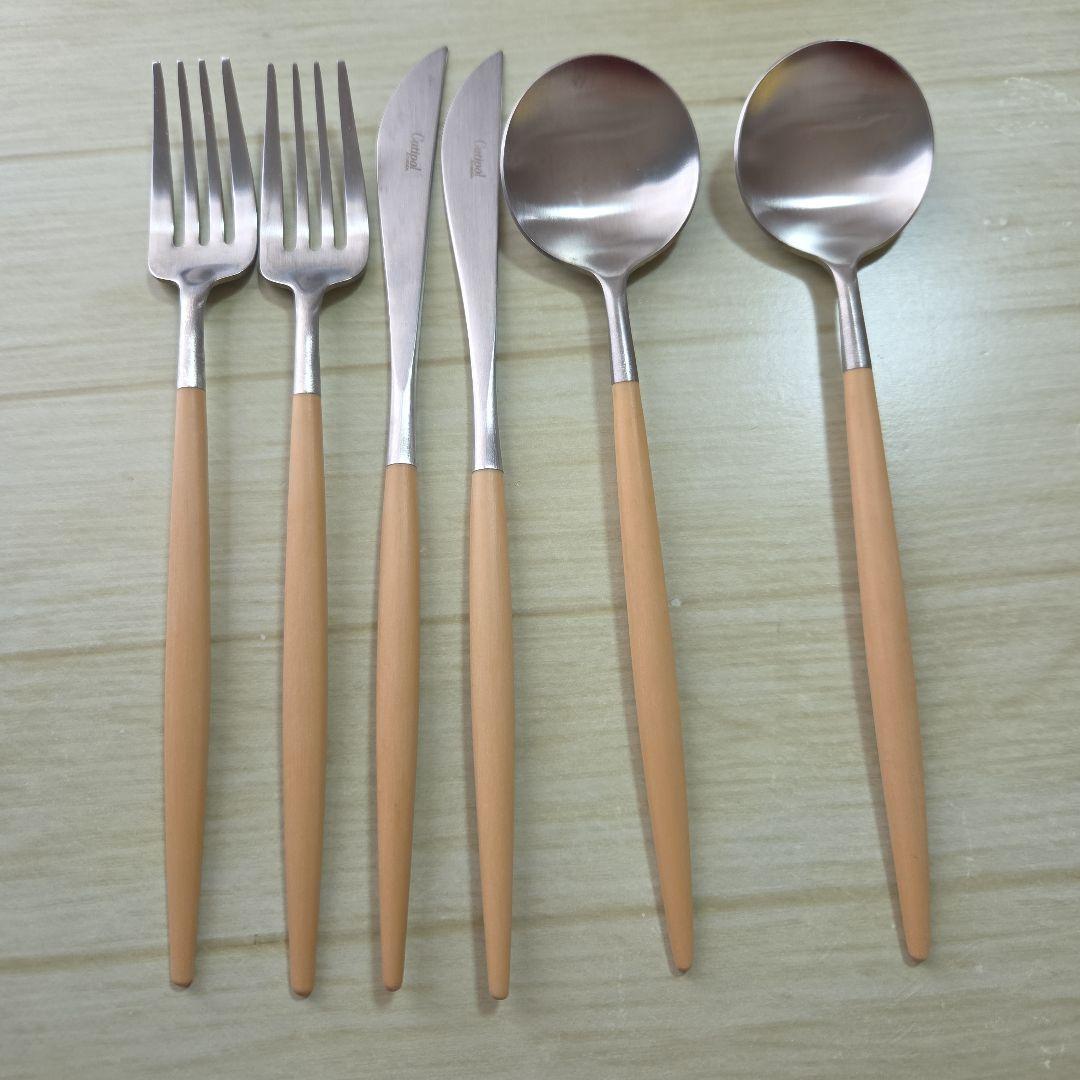 クチポール カトラリーセット 6点　ベージュ