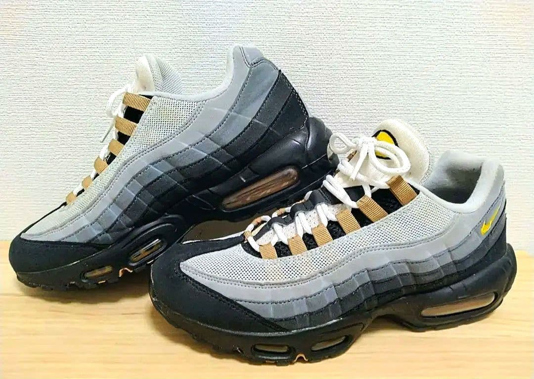 ナイキ エアマックス95 ブラック×グレー 27.5cm／NIKE airmax