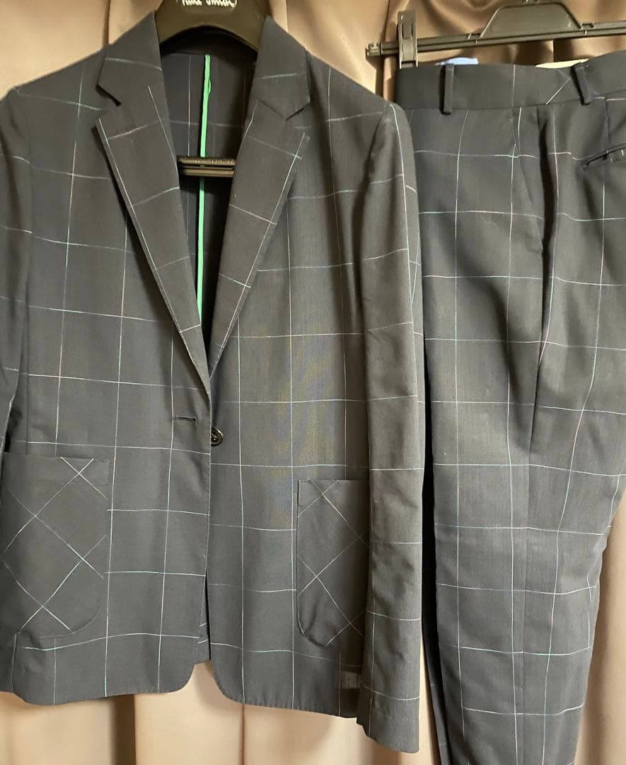 Paul Smith レディース　ネイビー チェック柄 スーツ サイズ38