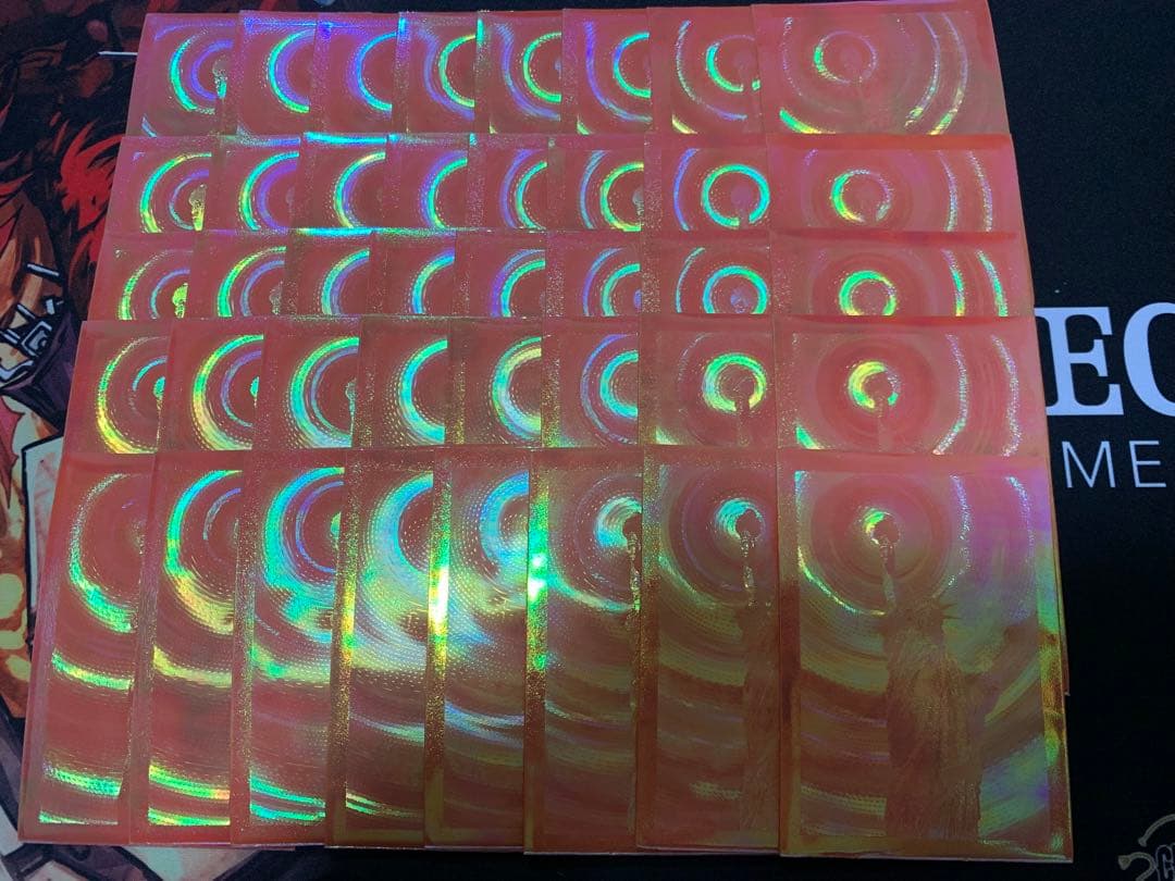 追跡あり　自由の女神　スリーブ　40枚　KMC スーパープリズム　オレンジ KMC スーパープリズム 自由の女神 スリーブ 40枚 - メルカリ