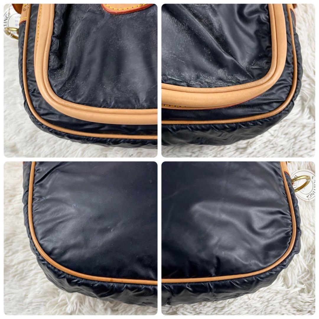 A4可 ハンティングワールド バチュークロス メッセンジャーバッグ 斜め