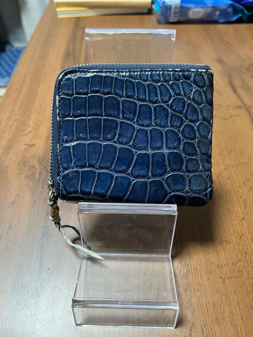 ブルーナボイン　クロコ　スモールウォレット