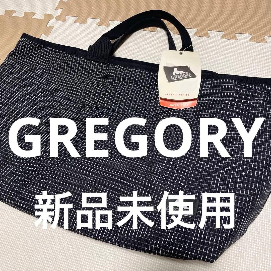GREGORY★【Lsize】旧ロゴ　カーゴトートバッグ チェック新品未使用