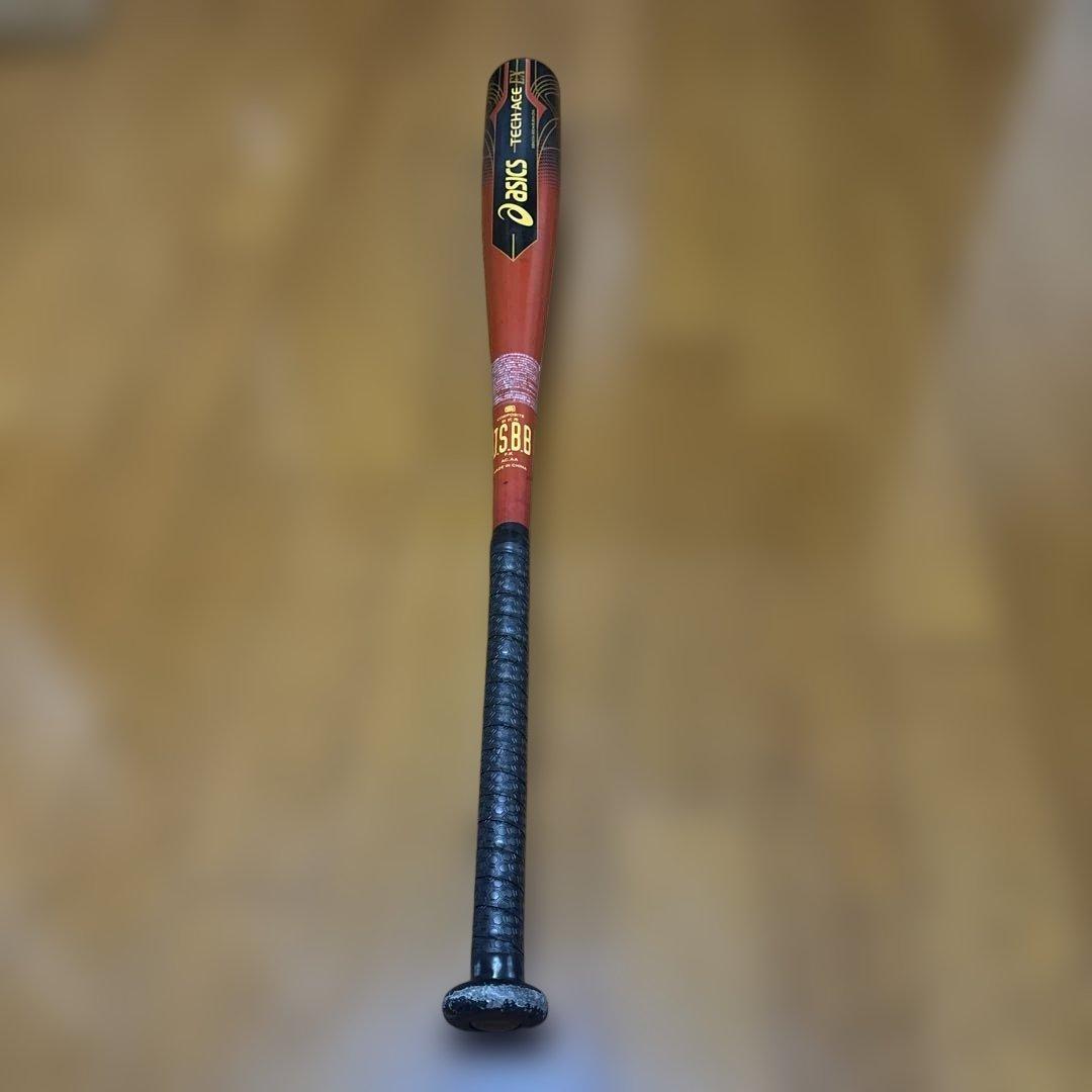 ASICS TECH-ACE EX 軟式用バット　新品グリップ交換済み