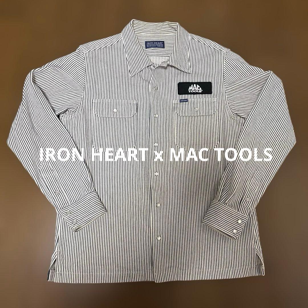 アイアンハートMAC TOOLS ヒッコリーストライプシャツ　ヘビーウエイト
