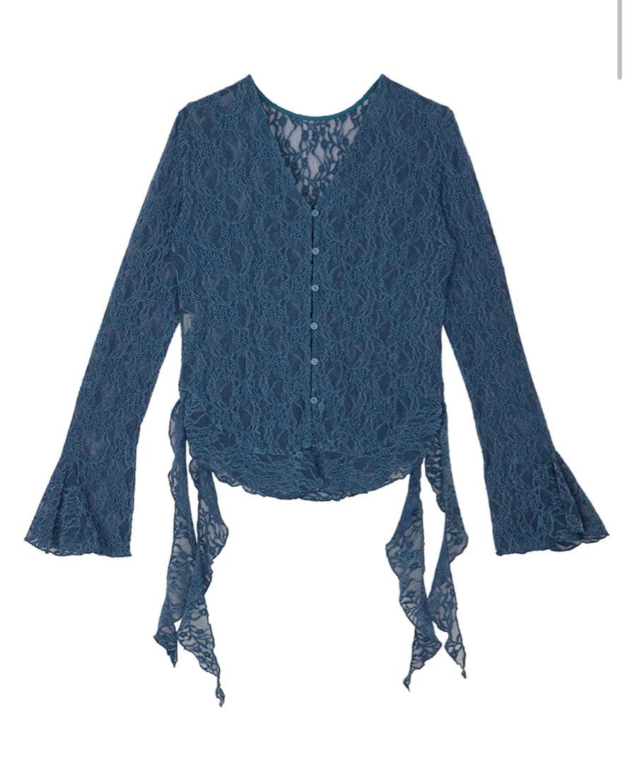 Ameri UND 2WAY CUT LACE FRILL TOP - メルカリ