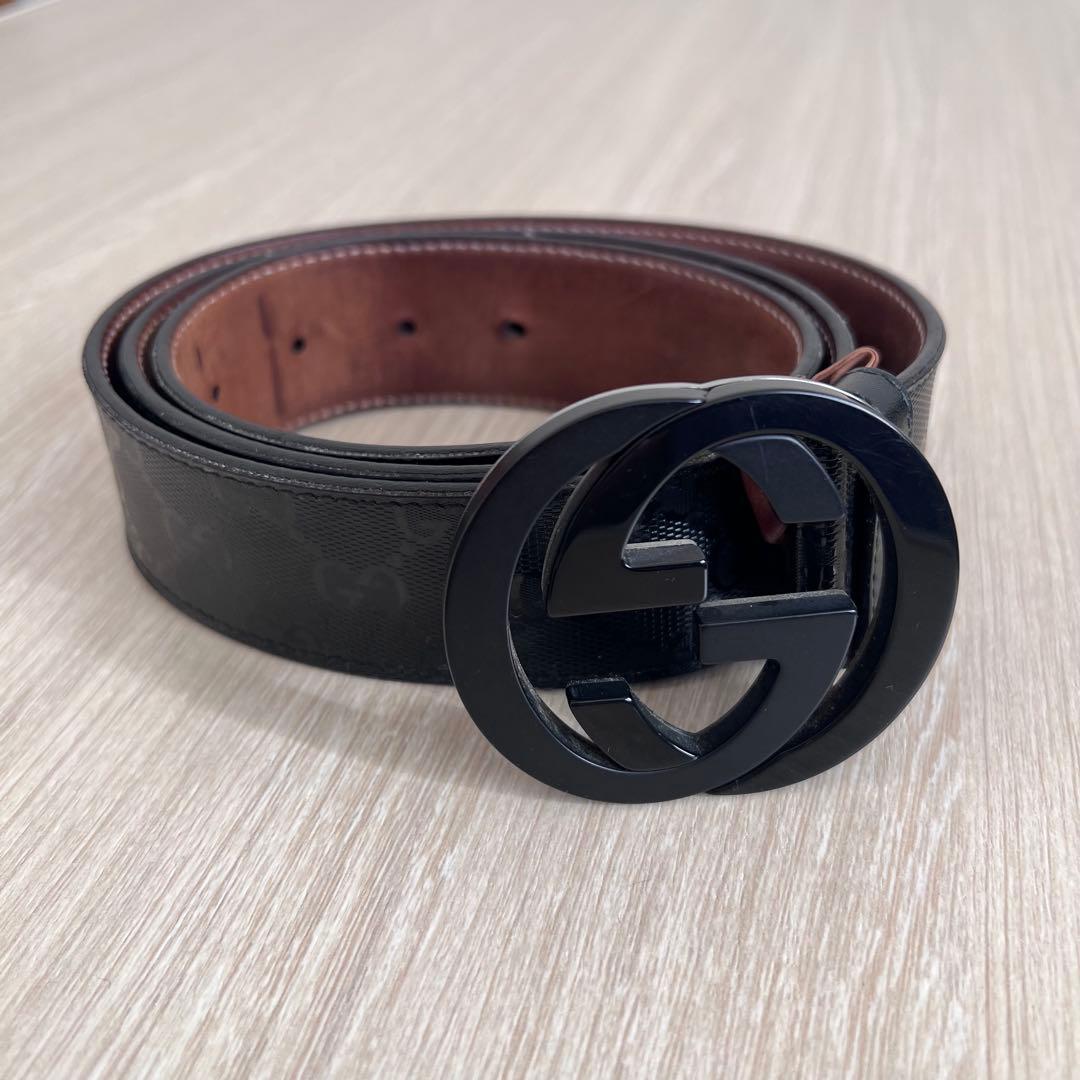 【お値下げ】GUCCI グッチ インターロッキングGバックルベルト