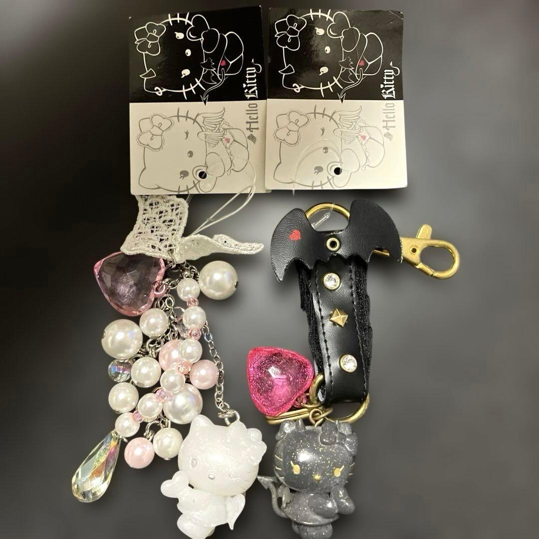 小悪魔　天使　キティ　ストラップ　キーホルダー
