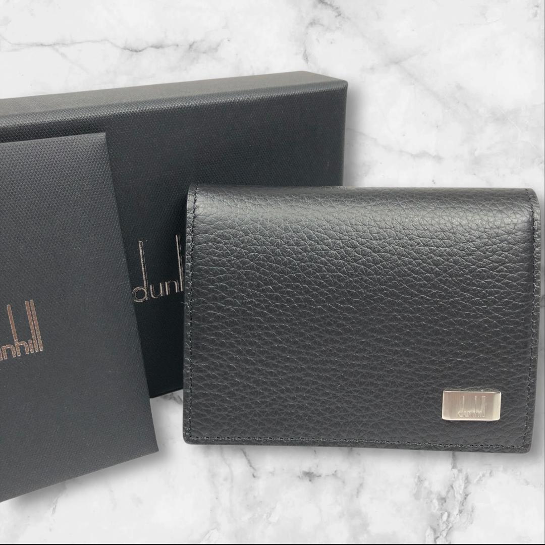 未使用品 ダンヒル dunhill ケース ロゴ金具 財布 小銭入れ 箱付