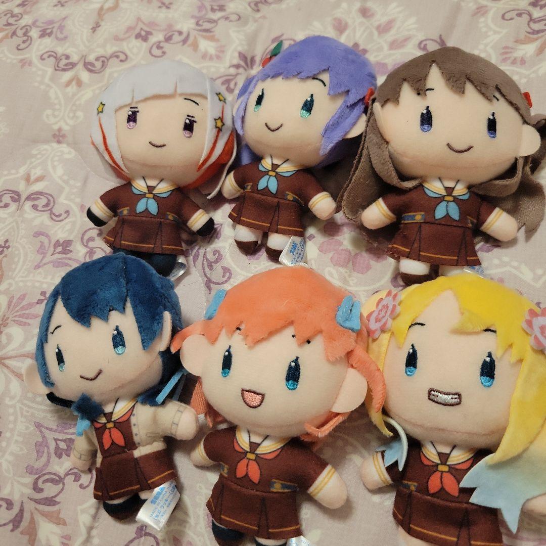 蓮ノ空　セガラッキーくじ　B賞ぬいぐるみ　6人セット セガ ラッキーくじオンライン「ラブライブ！蓮ノ空女学院スクール