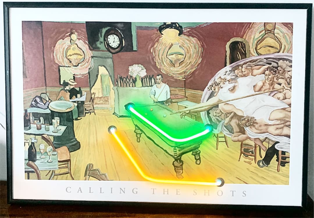 NEONETICS.inc ネオンアートパネルビリヤード Let's play billiards! 🎱 #ビリヤード #ネオンサイン #ネオン看板