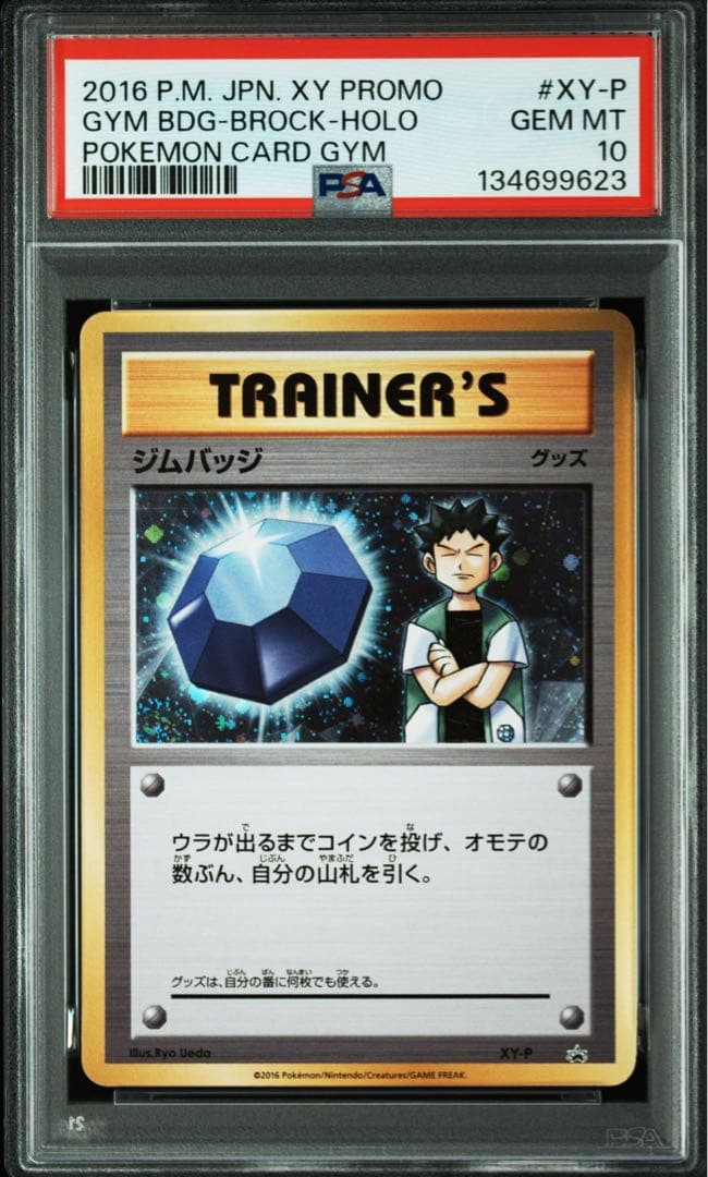 ポケモンカード　ジムバッジ　XY-P タケシ　ホロ