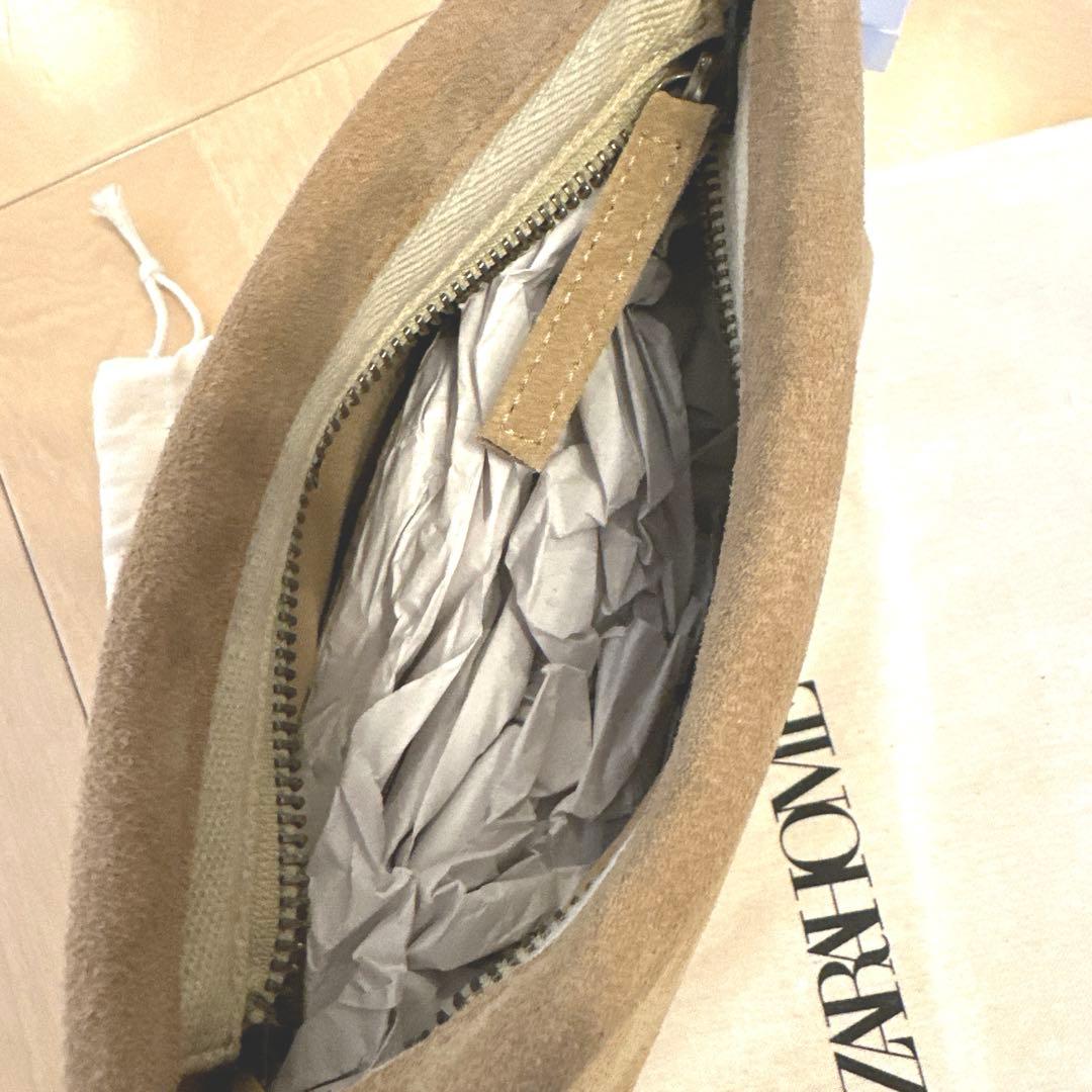 zara home 完売 スエード コスメティックポーチ 化粧 スウェード 新品