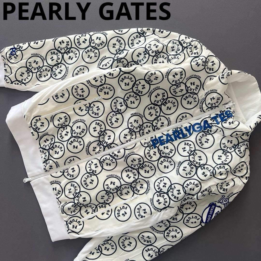 PEARLY GATES パーリーゲイツ　ニコちゃん　総柄　ダウンジャケット　M