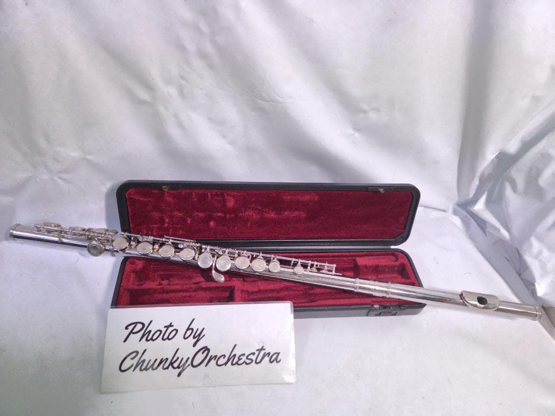 YAMAHA YFL-211Ⅱ フルート 銀メッキ Eメカ 日本製 #3035 全タンポ交換済 ヤマハ フルート YFL211SⅡ Eメカ付 銀メッキ仕上げ