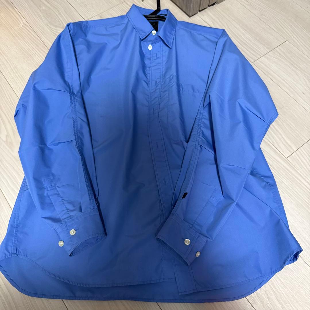 DAIWA PIER39 ポリエステル長袖シャツ S 青 TECH REGULAR COLLAR SHIRT L/S SOLID | DAIWA PIER39(ダイワ ピア