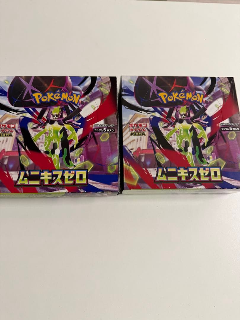 ぽ*)様 ポケモンカード　ムニキスゼロ　2ボックス　シュリンク有りと無し ポケモンカード ムニキスゼロ 未開封 2box シュリンク無し ぺりぺり