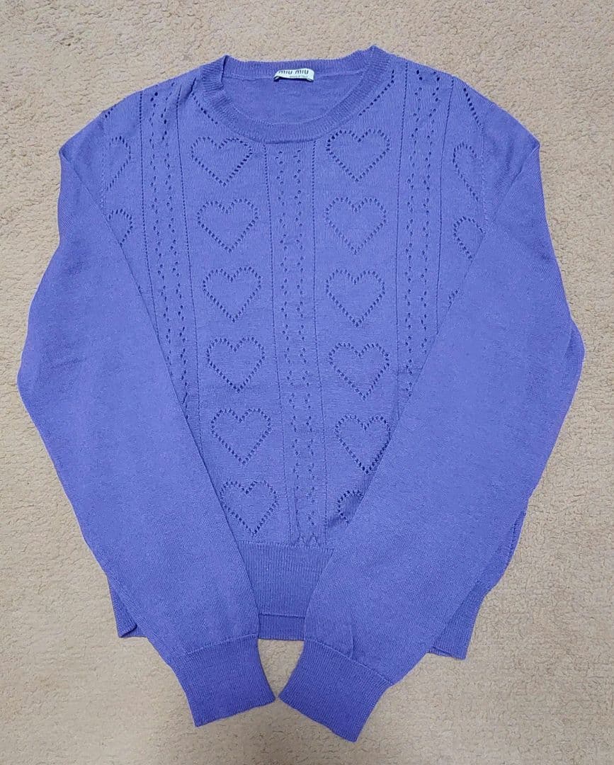 MIU MIU　44サイズ　ハートニット