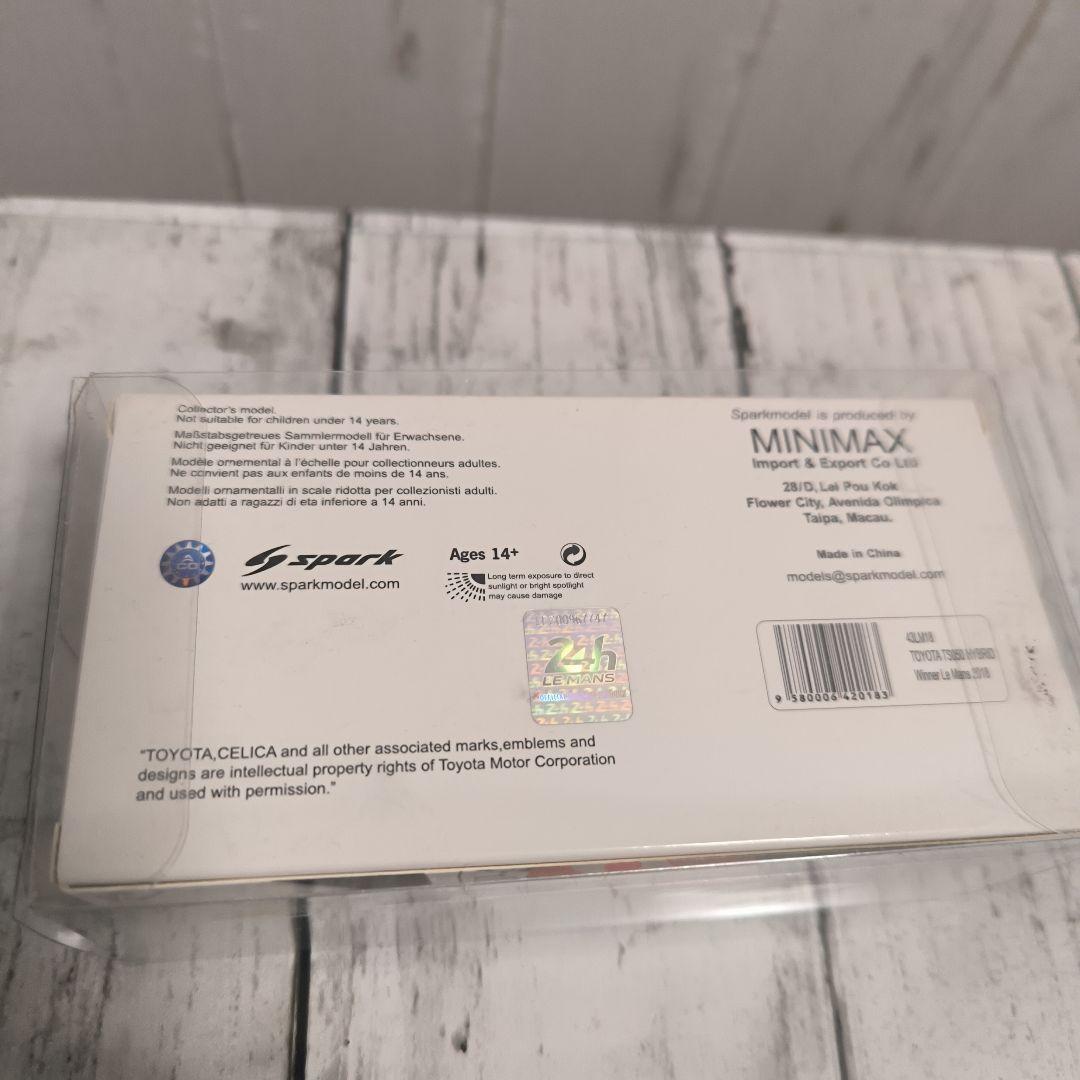 TOYOTA TS050 HYBRID 2018年 中嶋選手の直筆サイン入り