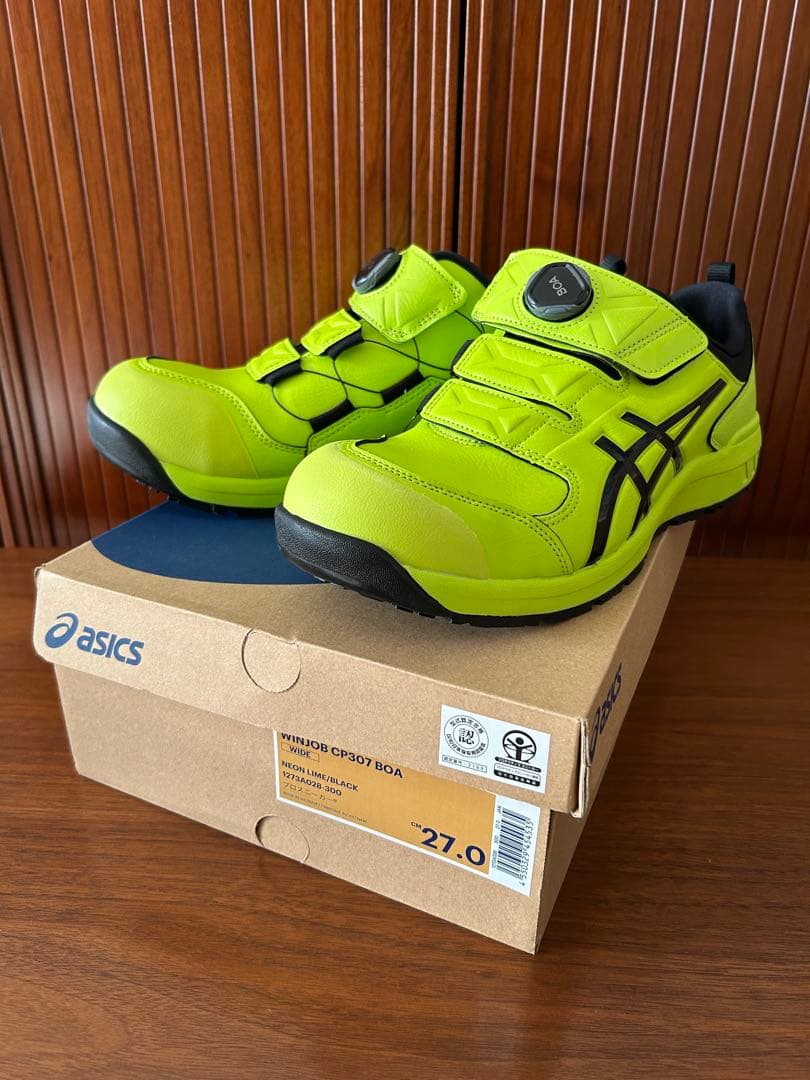 ‼️新品‼️ASICS アシックス 安全靴 CP307 27.0cm グリーン