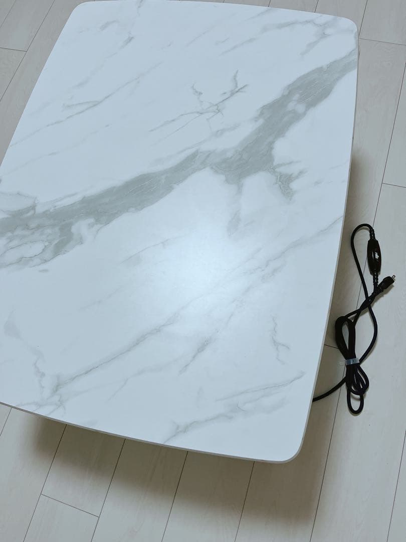 Francfranc 大理石調こたつ、こたつ布団セット 冬ごもりのおともに。大理石柄のこたつでぬくぬく、おうち時間を快適に