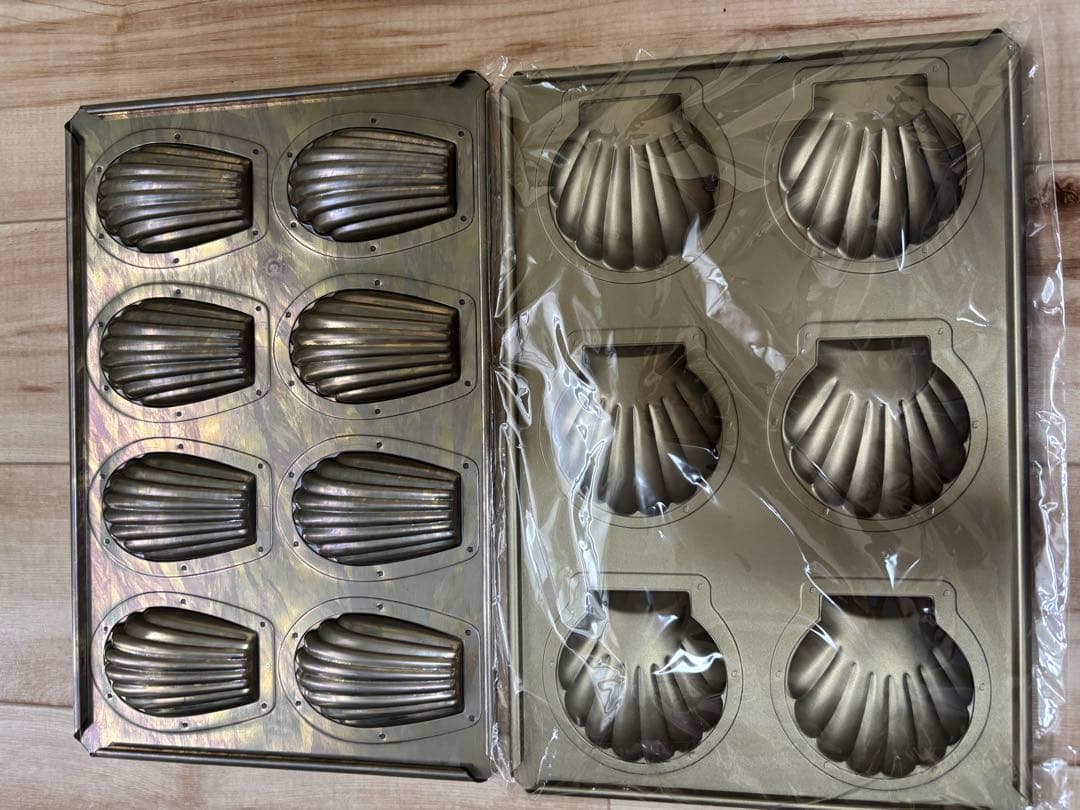 クオカ　新品　ホタテ型製菓型6個　 クオカ　使用品　マドレーヌ型8個